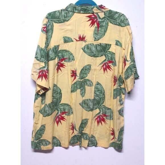 Scandia Woods Mens Shirt XXL Tropical Hawaiian BIRD OF PARADISE Floral Foliage - Picture 8 of 8